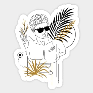 Funny Hipster Greek God Hermes Roman God Mercury Sticker